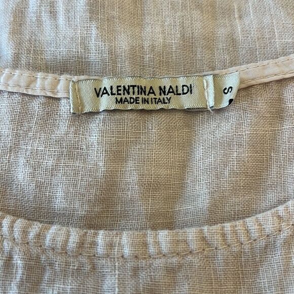 3/$25 Valentina Naldi Linen Sleeveless Tank Top Small - Picture 9 of 9
